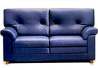 Divano in pelle blu