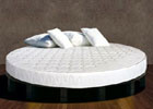 letto tondo bianco in legno